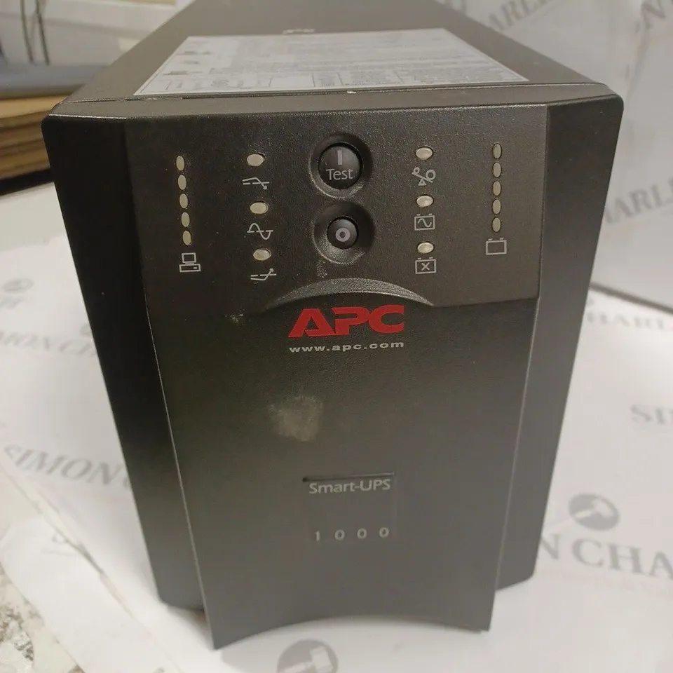 APC SMART UPS 1000 UNINTERUPTABLE POWER SUPPLY