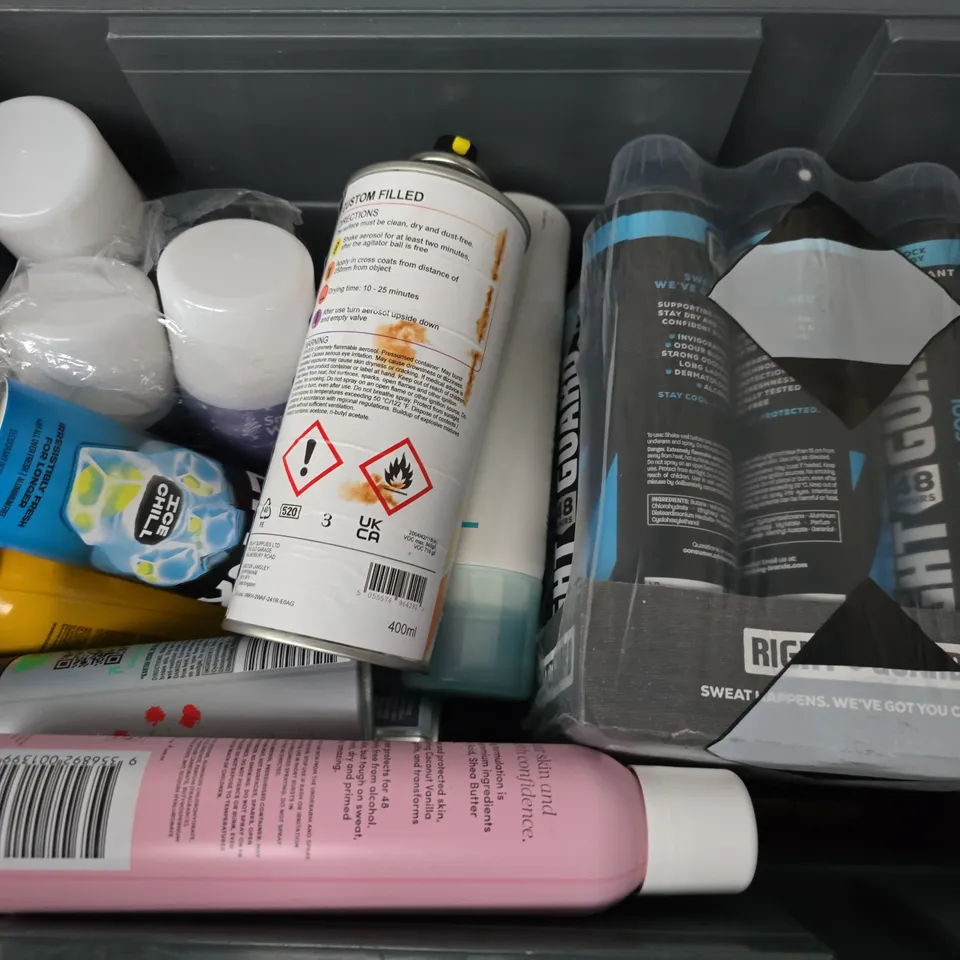 APPROXIMATELY 15 ASSORTED AEROSOLS TO INCLUDE LYNX AFRICA, CUREL DEEP MOISTURE SPRAY, SNOW SPRAY, ETC - COLLECTION ONLY