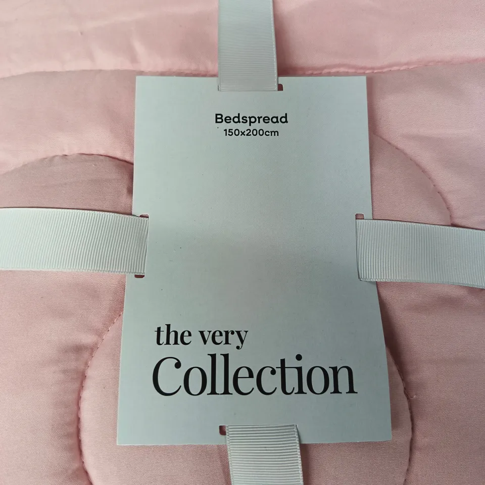 THE VERY COLLECTION BEDSPREAD – PINK QUILTED, 150 X 200 CM