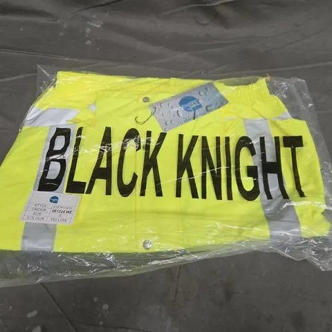 BAGGED BLACK KNIGHT SCIMITAR FOUL WEATHER GARMENT IN YELLOW - SMALL