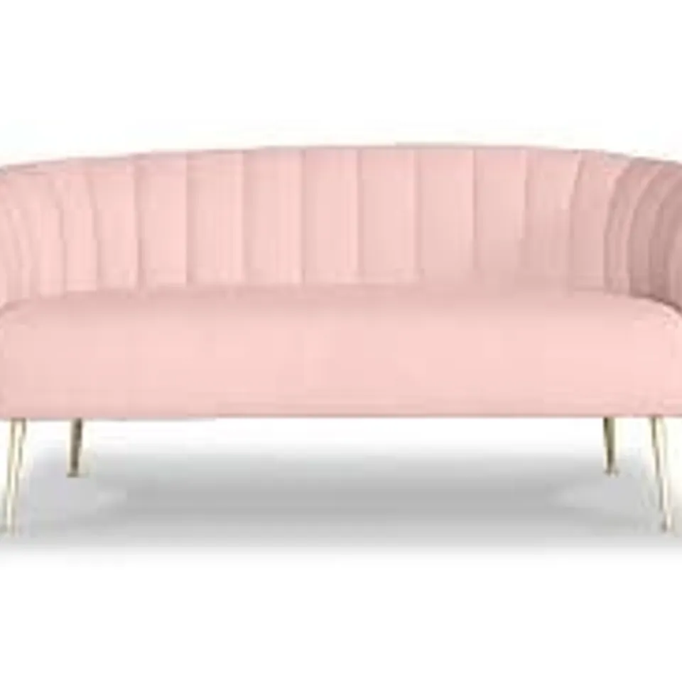 BRAND NEW BOXED GLAMORÖS PINK 2.5 SEATER SOFA (1 BOX)