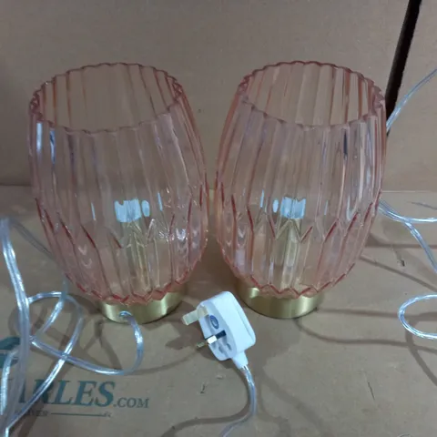 LOT OF 2 MICHELLE KEEGAN DAPHNE TOUCH TABLE LAMP