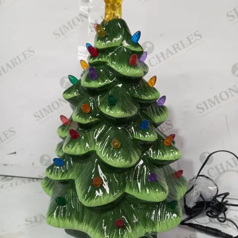 SANTA SLEIGH PRE-LIT CIRCLING CHARACTER NOSTALGIC TREE