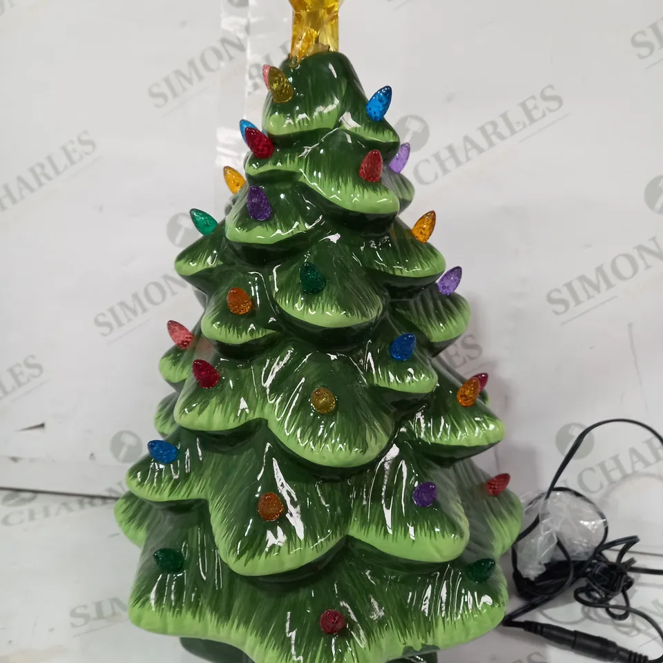 SANTA SLEIGH PRE-LIT CIRCLING CHARACTER NOSTALGIC TREE
