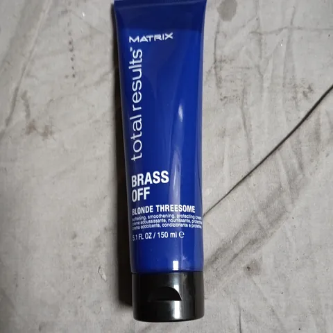 BOX OF APPROXIMATELY 10 MATRIX TOTAL RESULTS BRASS OFF BLONDE THREESOME 150ML
