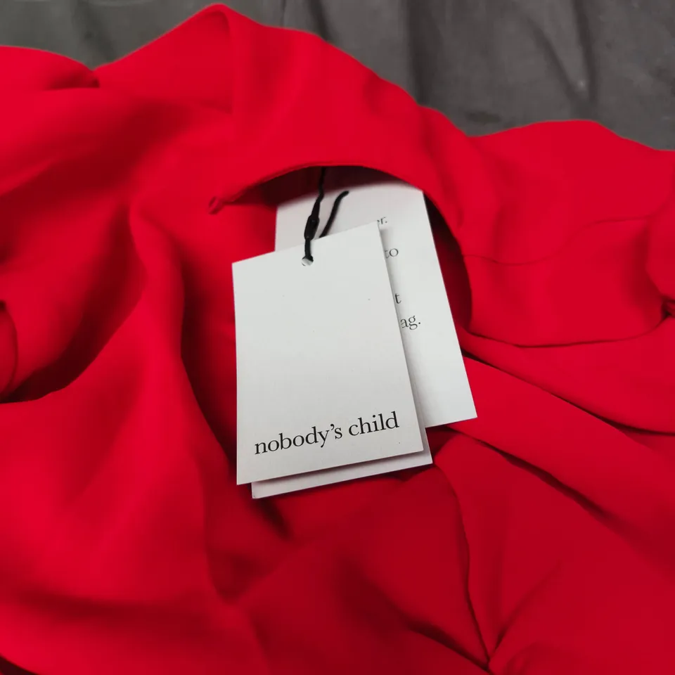 NOBODYS CHILD RED NAOMI MIDI DRESS UK12 TAGGED RRP £110