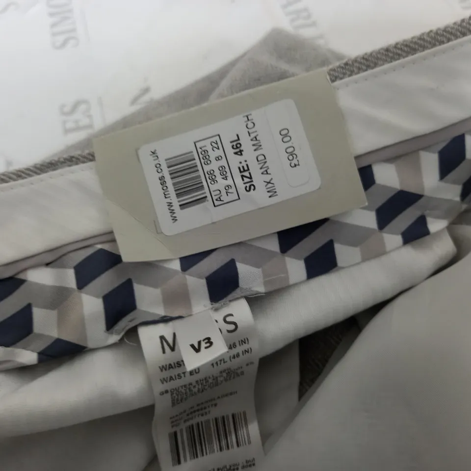 MOSS GREY TROUSERS - 46L