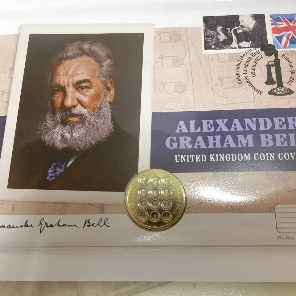 WESTMINSTER ALEXANDER GRAHAM BELL UK £2 COIN