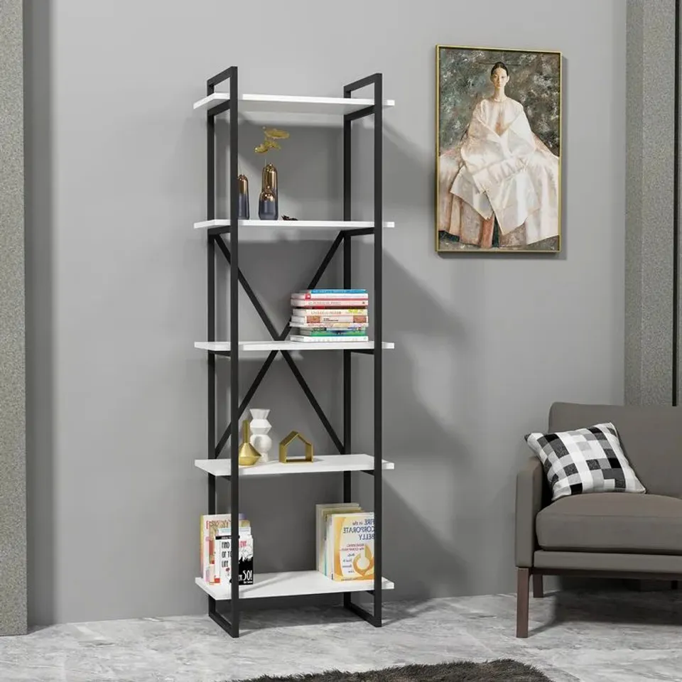 BOXED WEIN 180CM H ETAGERE BOOKCASE (1 BOX)