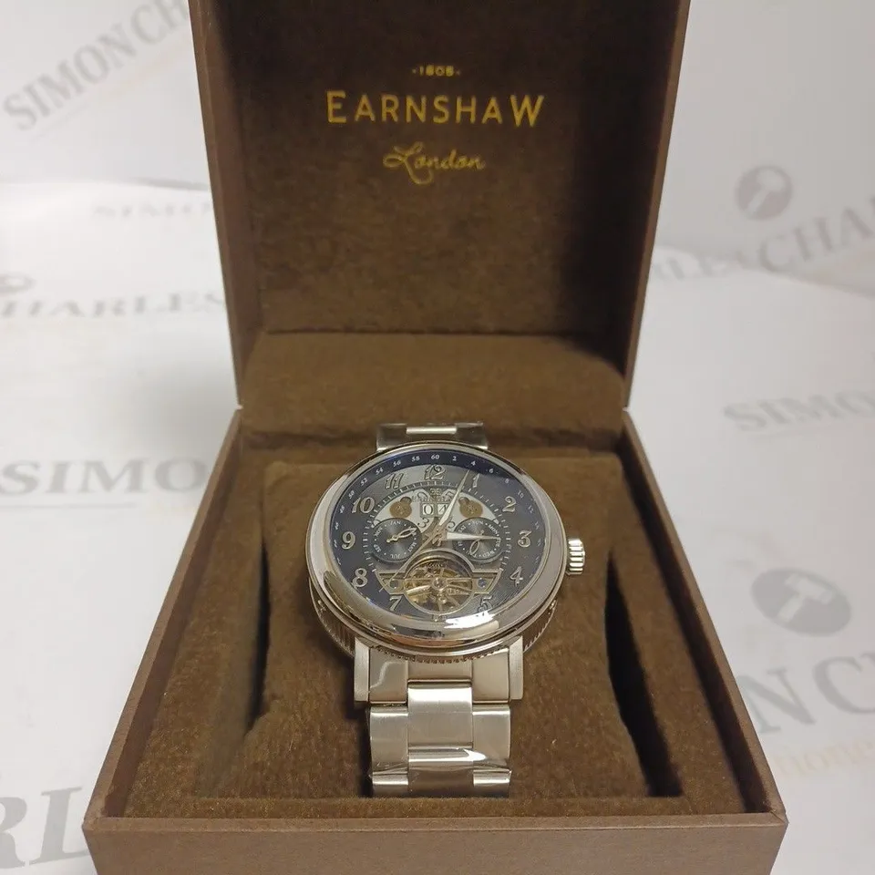 BOXED THOMAS EARNSHAW GENTS BEAUFORT AUTOMATIC WATCH