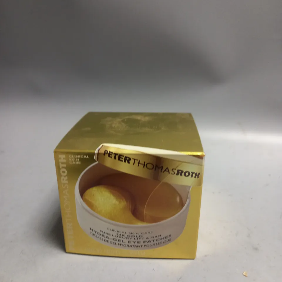 BOXED PETER THOMAS ROTH 24K GOLD HYDRA-GEL EYE PATCHES 30 PAIRS
