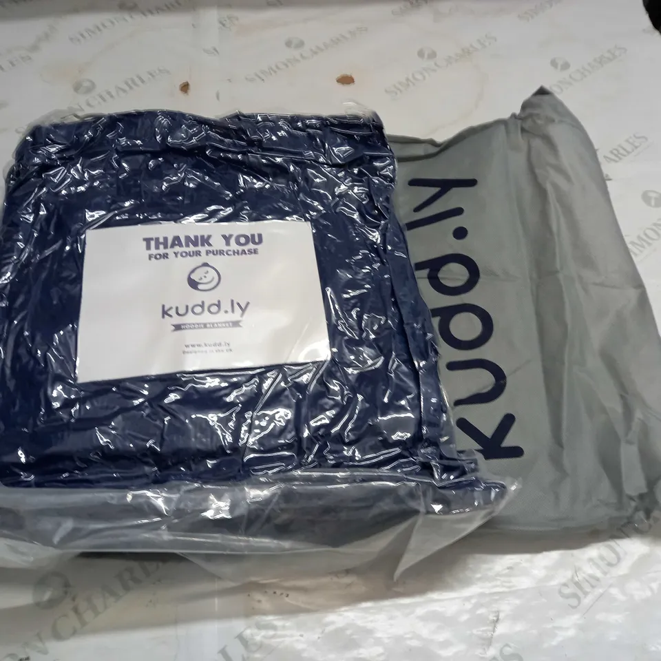 SEALED KUDD.LY NAVY HOODIE BLANKET