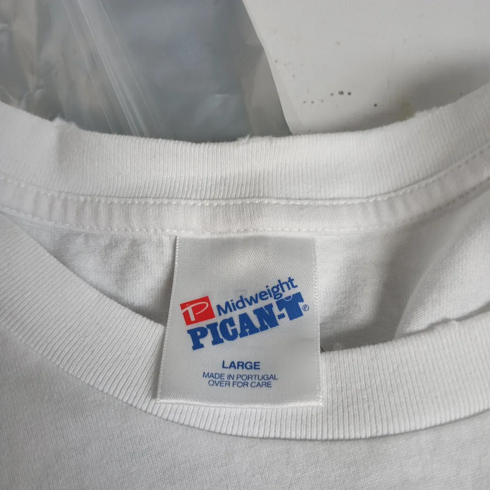 PICANTE LONDON DOSE T-SHIRT WHITE/BLUE LARGE