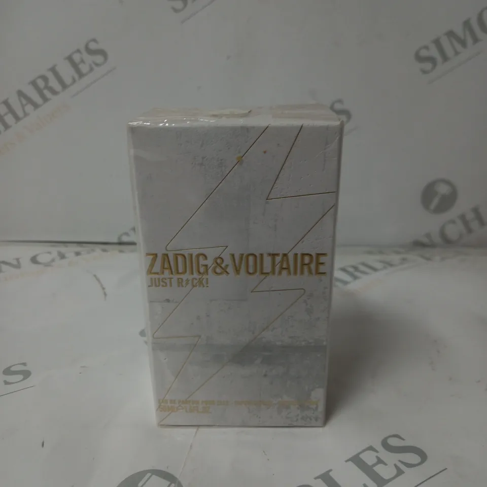 ZADIG & VOLITAIRE JUST ROCK EAU DE PARFUM 50ML - SEALED 