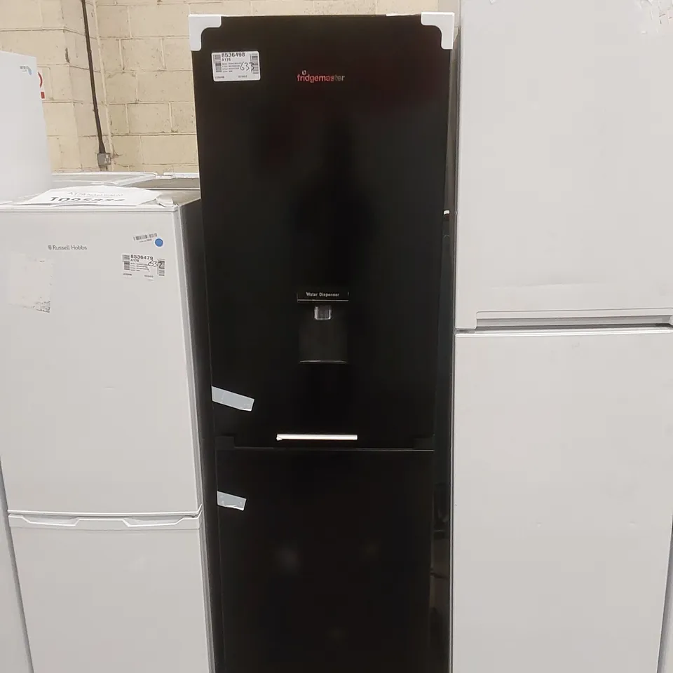 FRIDGEMASTER TALL STANDING FRIDGE FREEZER IN BLACK MC55251DEB - UNPROCESSED RAW RETURN