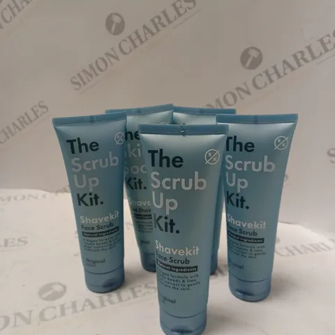 SHAVE KIT - THE SCRUB UP KIT 3 X FACE SCRUB - 2 X POST SHAVE CREAM