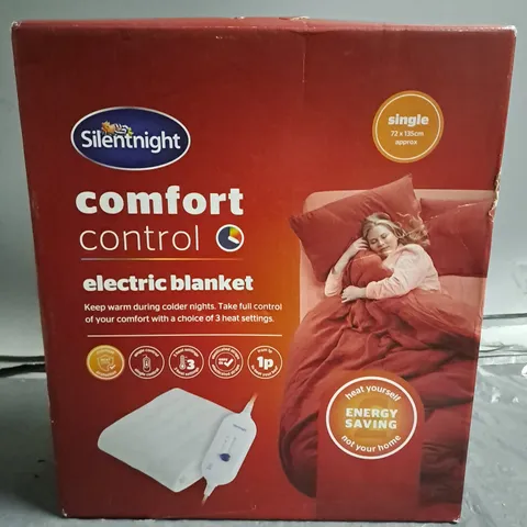 BOXED SILENTNIGHT ELECTRIC BLANKET - SINGLE