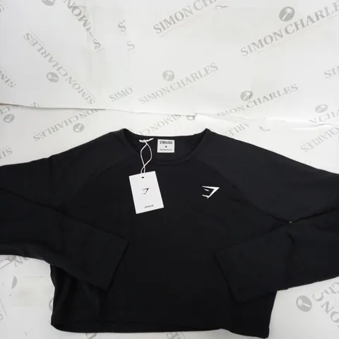 GYMSHARK TRAINING LONG SLEEVE CROP TOP SIZE M