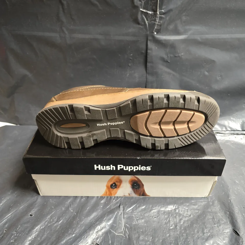 HUSH PUPPIES TUCKER BROWN MEN'S SHOES UK 9 - BOXED