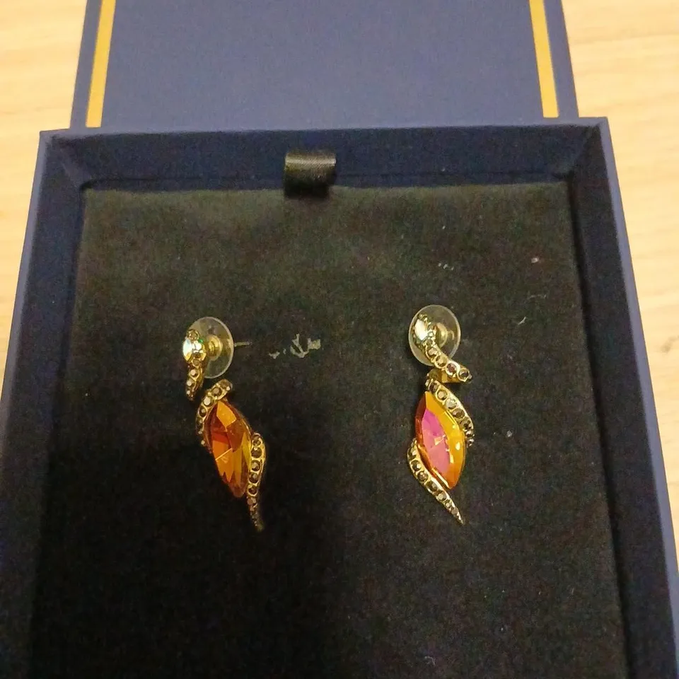 BUTLER & WILSON COILED SERPANT EARRINGS 