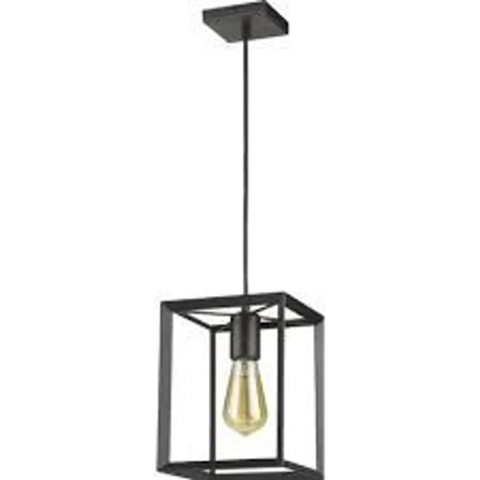 BOXED BOHATICE 1 LIGHY PENDANT LANTERN LIGHT FITTING BLACK