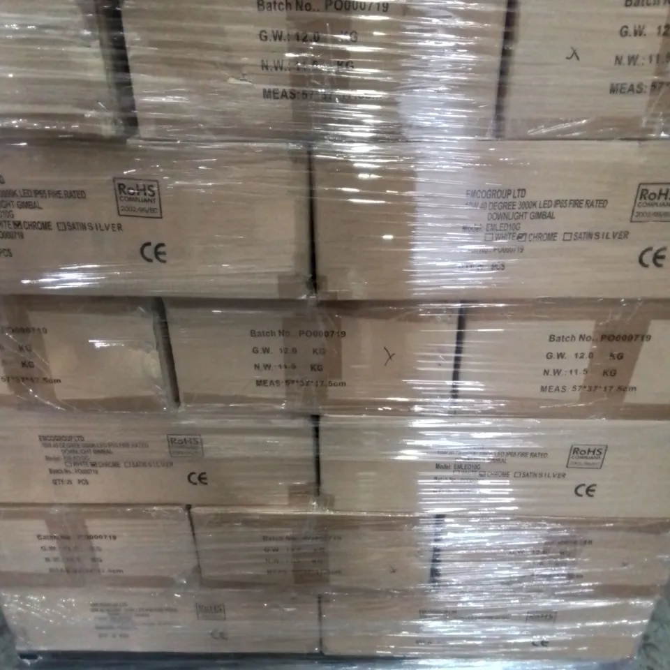 PALLET OF APPROXIMATELY 28 MULTI PACK BOXES OF EMCOLED 10W MODULE GIMBAL EMLED10G  - COLLECTION ONLY