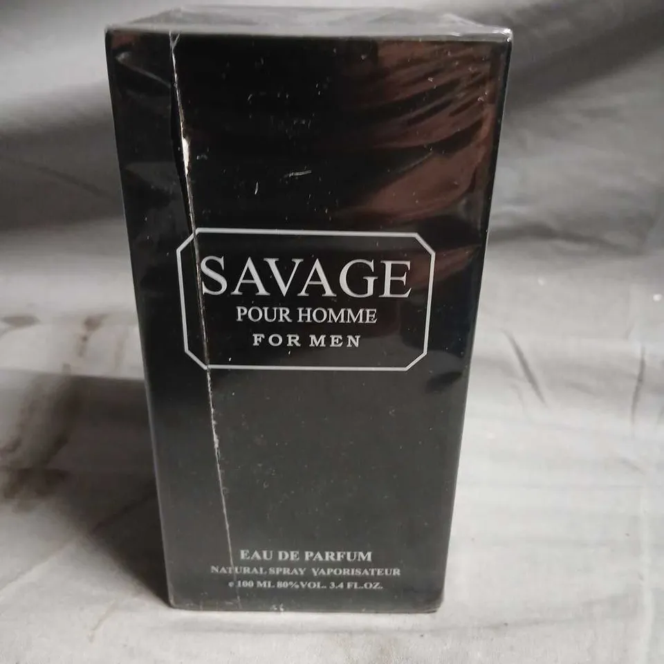 BOXED AND SEALED EBC COLLECTION SAVAGE POUR HOMME FOR MEN EAU DE PARFUM 100ML