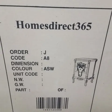 BRAND NEW HOMESDIRECT365 3 DRAWERS BEDSIDE TABLE