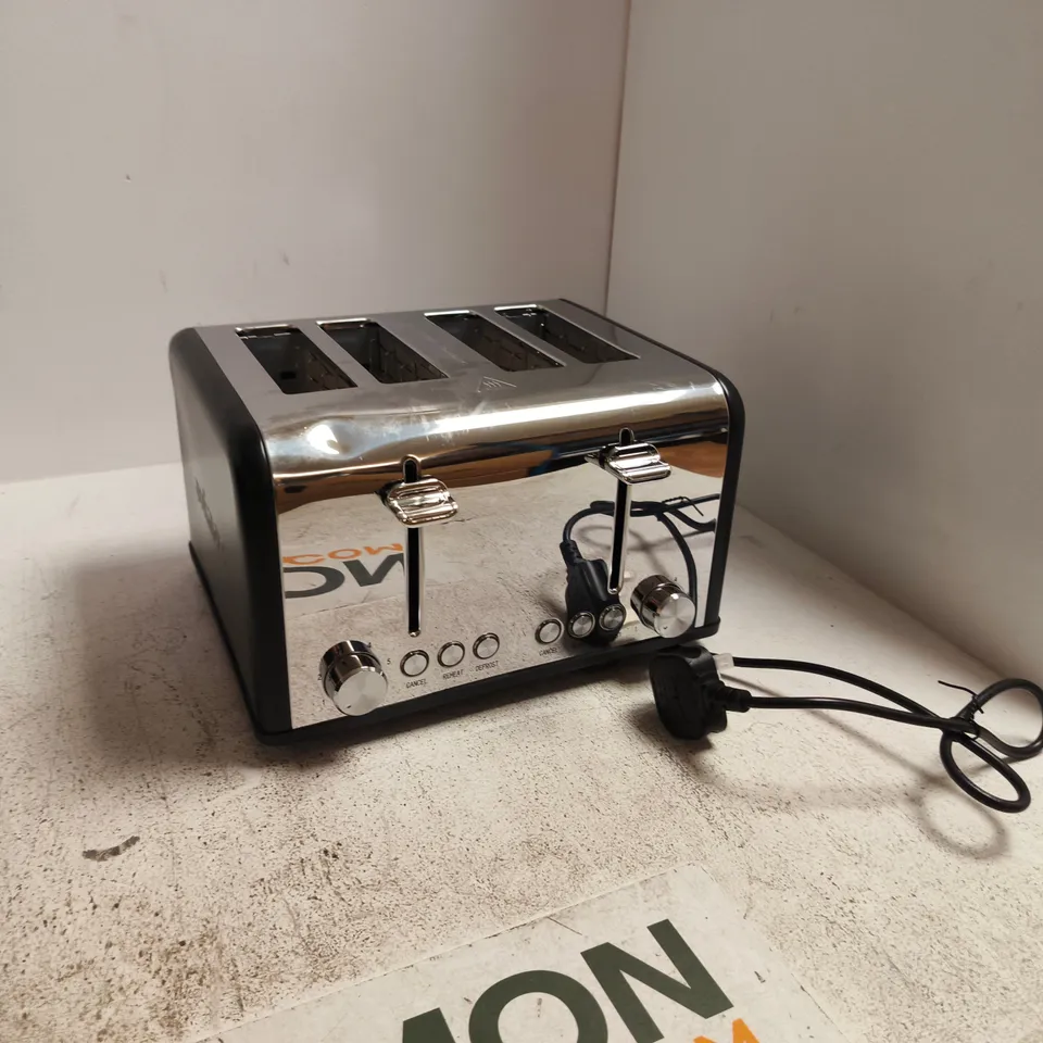 CUSIMAX 4-SLICE TOASTER – STAINLESS STEEL - DAMAGE TO TOP