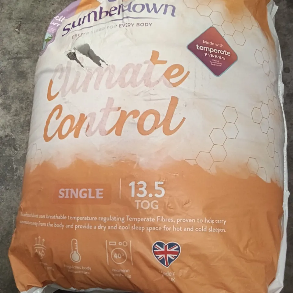 SLUMBERDOWN CL8MATE CONTROL DUVET - SINGLE