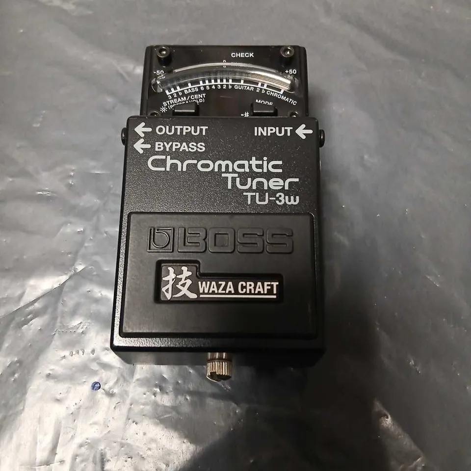 BOSS TU-3W CHROMATIC TUNER – WAZA CRAFT GUITAR PEDAL