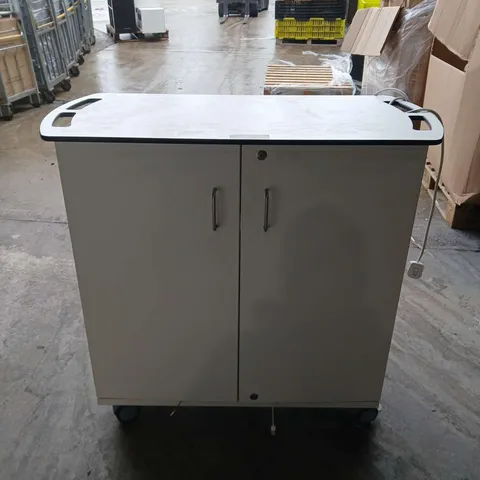 DESK CHARGING STATION TWIN DOCK CUPBOARD - COLLECTION ONLY