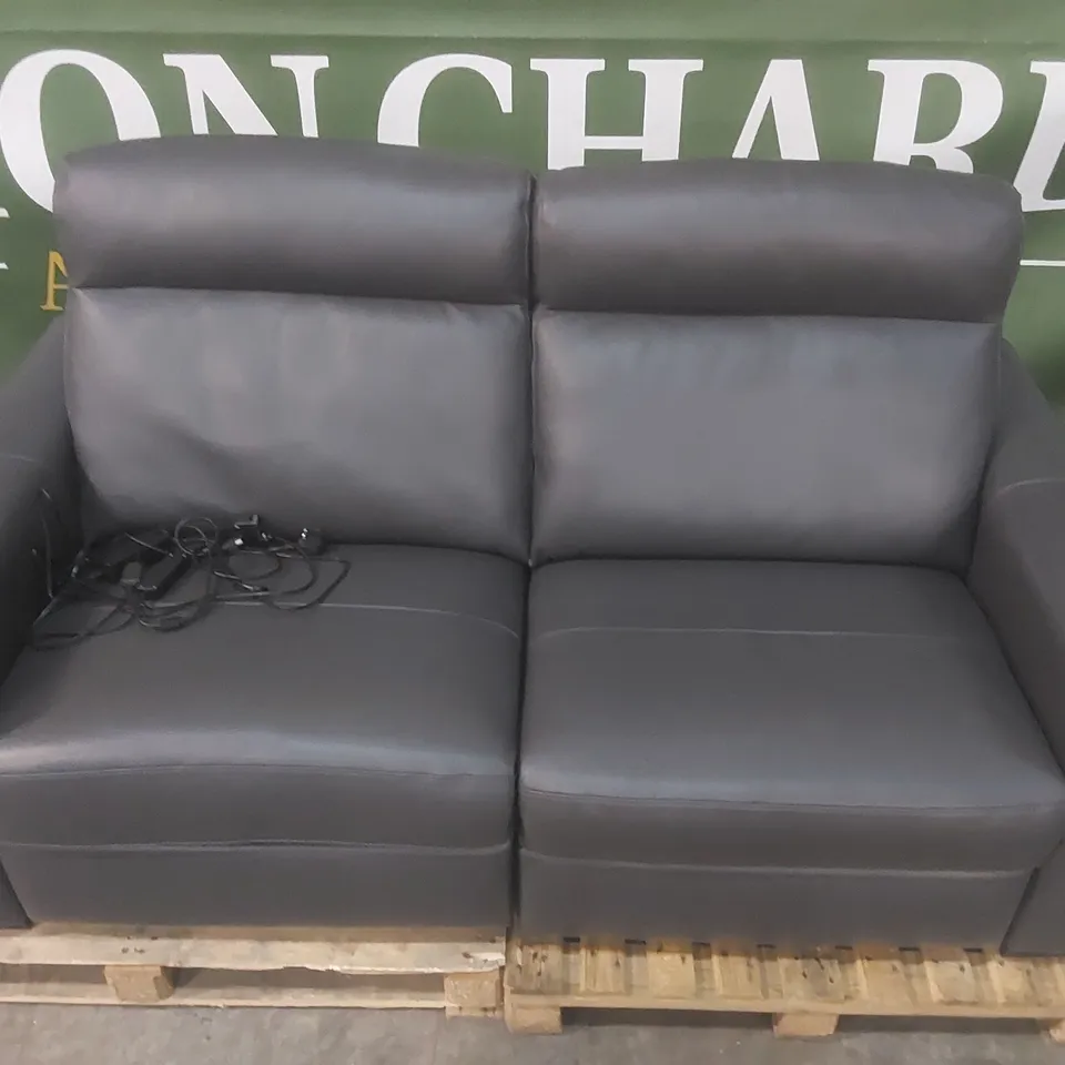 QUALITY DESIGNER ITALIAN MADE LEATHER UPHOLSTERED ADRIANO ELECTRIC SOFA