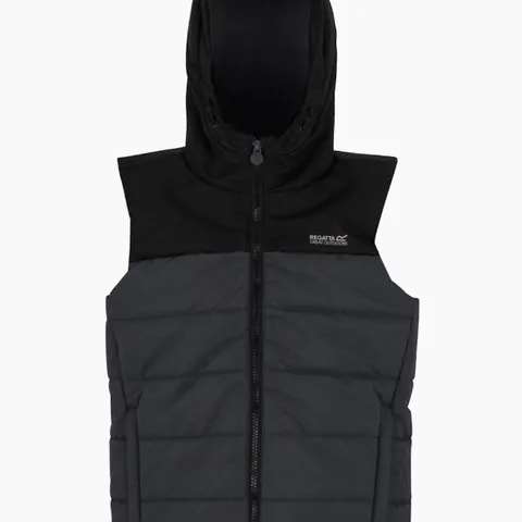 BRAND NEW REGATTA KIDS LOFT HOUSE II PADDED GILET IN BLACK - 7-8 YEARS