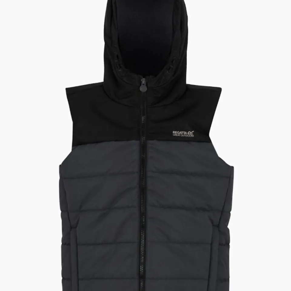 BRAND NEW REGATTA KIDS LOFT HOUSE II PADDED GILET IN BLACK - 7-8 YEARS