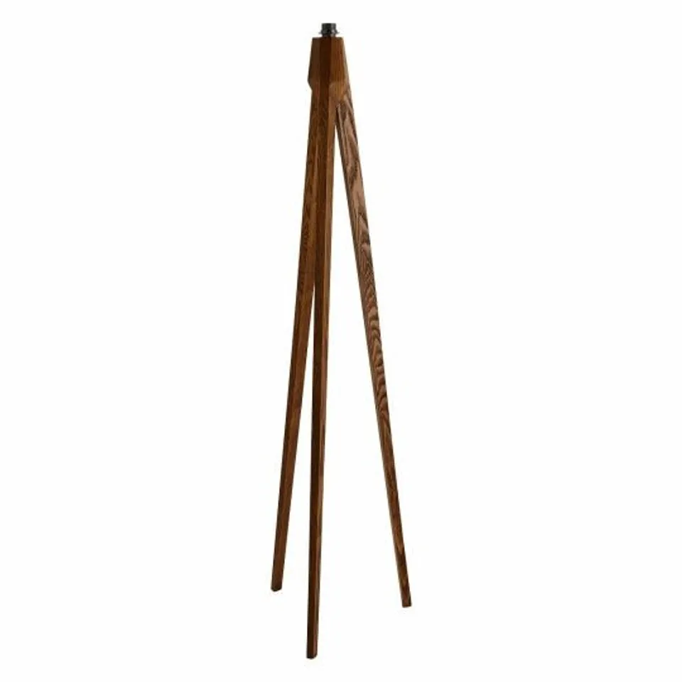 CLASSIC EASEL TRIPOD FLOOR LAMP WALNUT STAIN-BASE ONLY