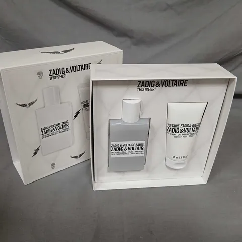 BOXED ZADIG AND VOLTAIRE THIS IS HER GIFT SET