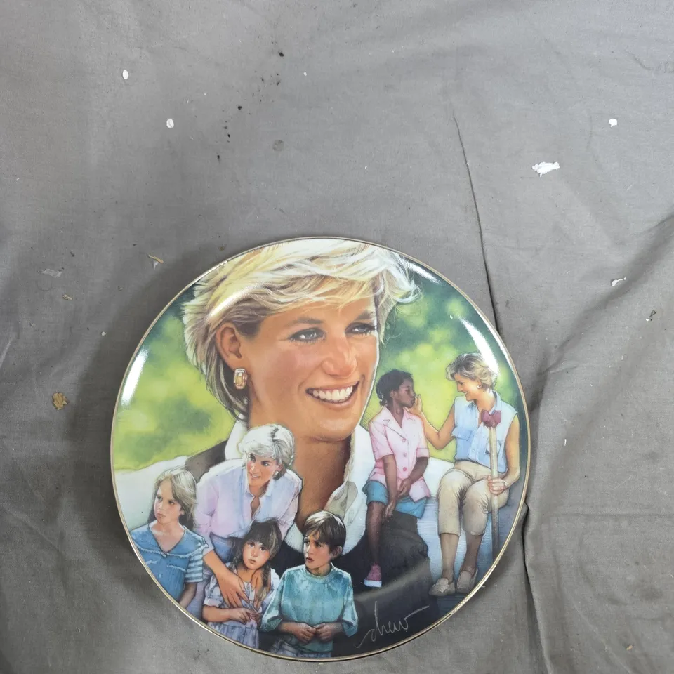 THE FRANKLIN MINT ANGEL OF HOPE PLATE - DIANA, PRINCESS OF WALES, FINE PORCELAIN, LIMITED EDITION