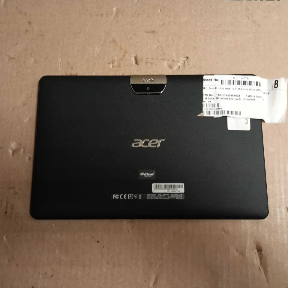 UNBOXED ACER ICONIA B3-A30 TABLET, 10.1IN, 16GB, BLACK, WI-FI UNLOCKED