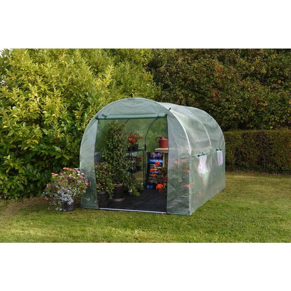 BOXED TASHIA 6.5 FT W X 9.5FT D MINI GREEN HOUSE