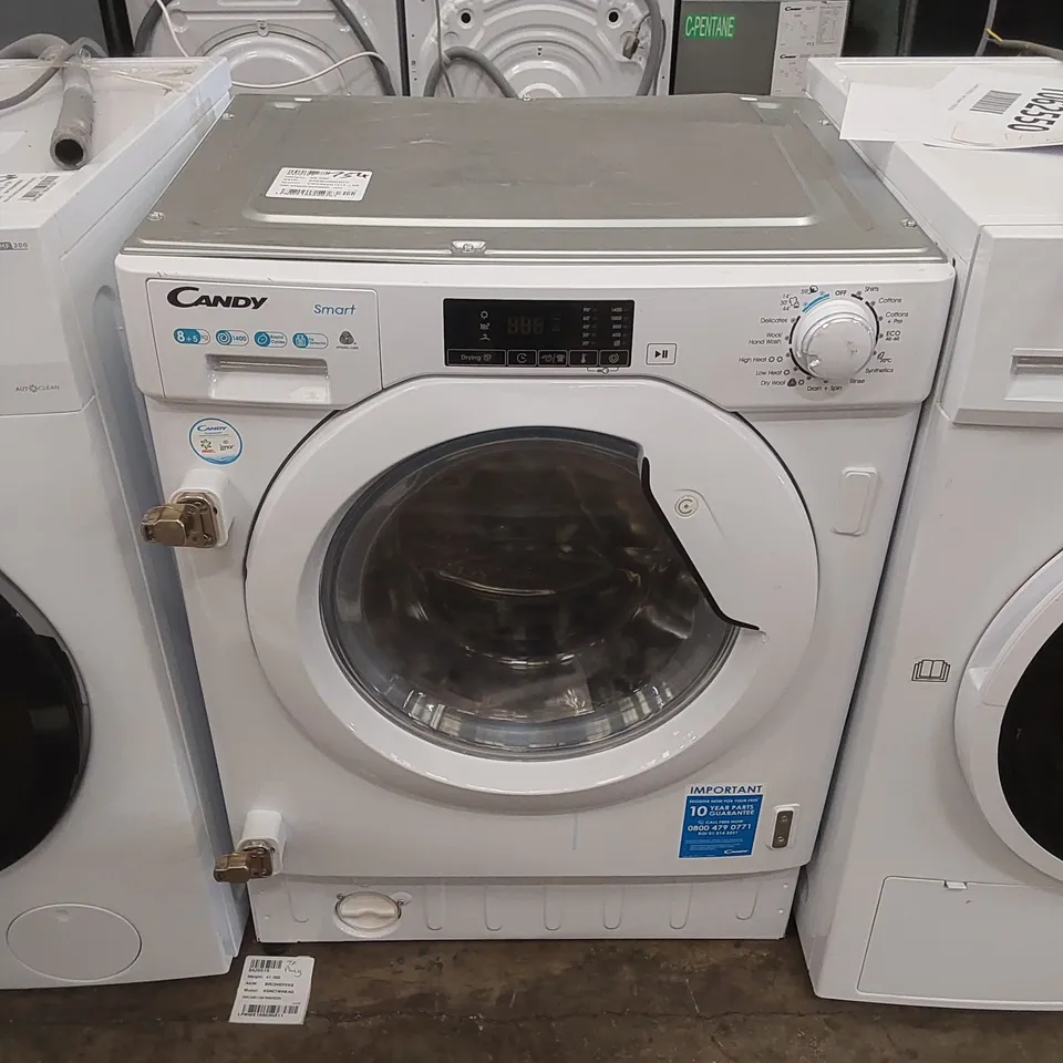 CANDY CBD485D1E/1-80 INTEGRATED WASHER DRYER - WHITE