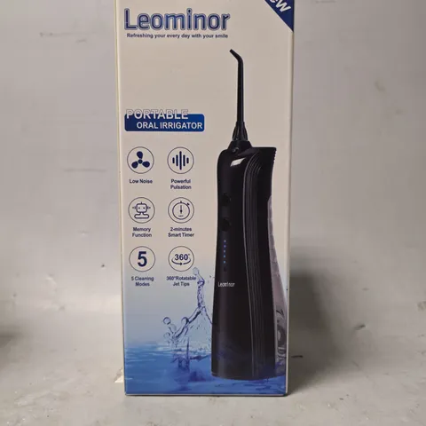 BOXED LEOMINOR PORTABLE ORAL IRRIGATOR