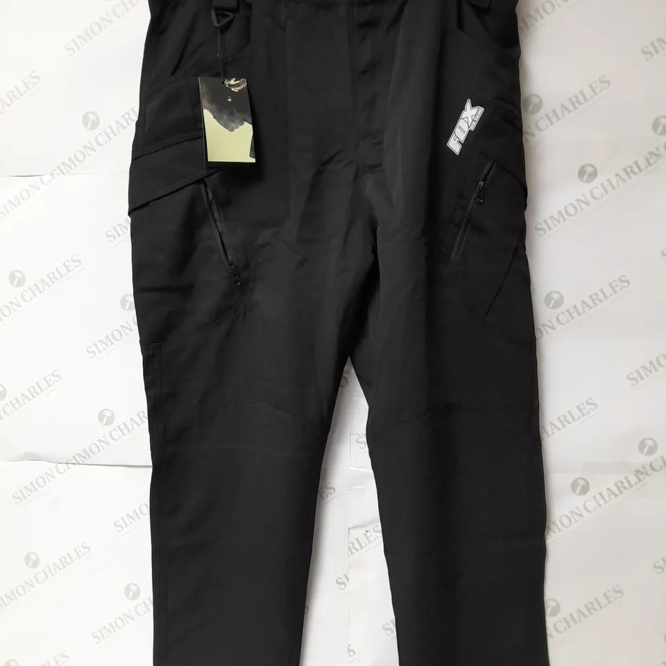 FOX RIDE RACING TROUSERS IN BLACK SIZE XL