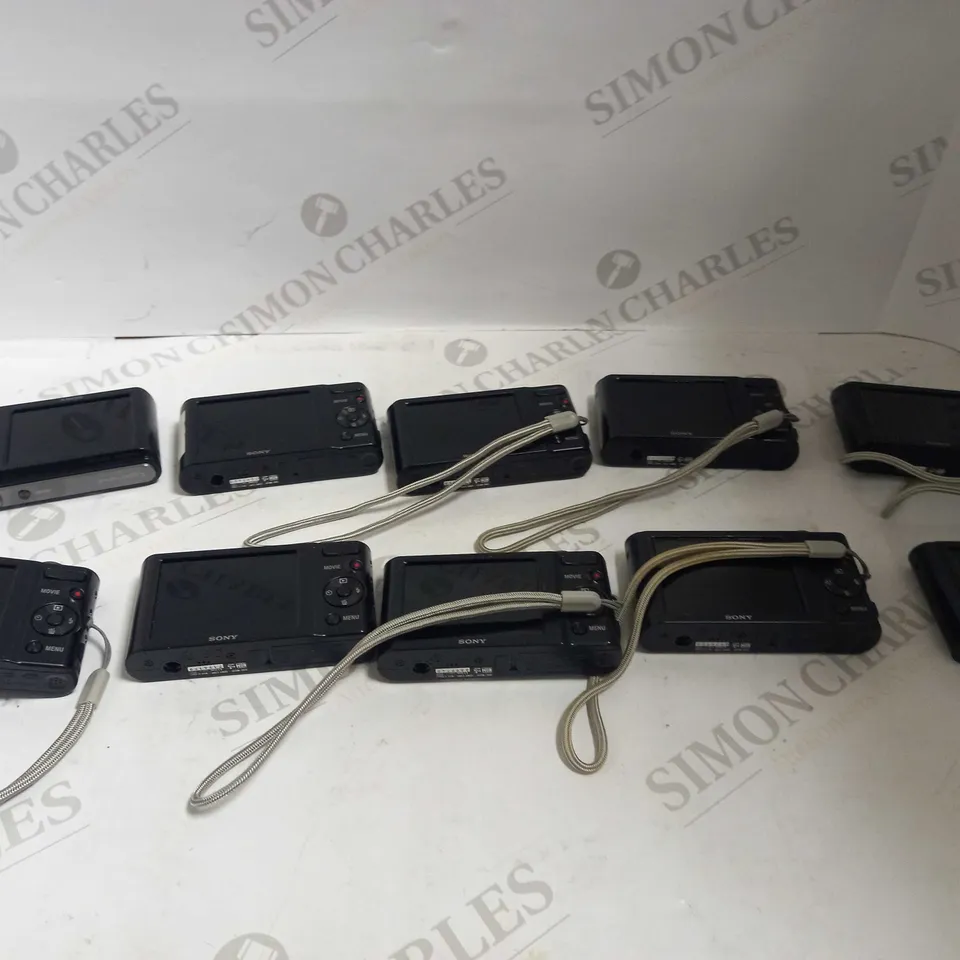 LOT OF 10 BLACK SONY CYBER-SHOT DSC-W810