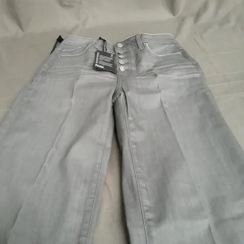 PAIGE LIGHT GREY LEENAH TROUSERS - SIZE 32 INSEAM WAIST