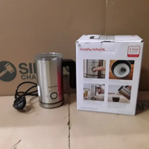 BOXED MORPHY RICHARDS 210003 MILK FROTHER - STAINLESS STEEL