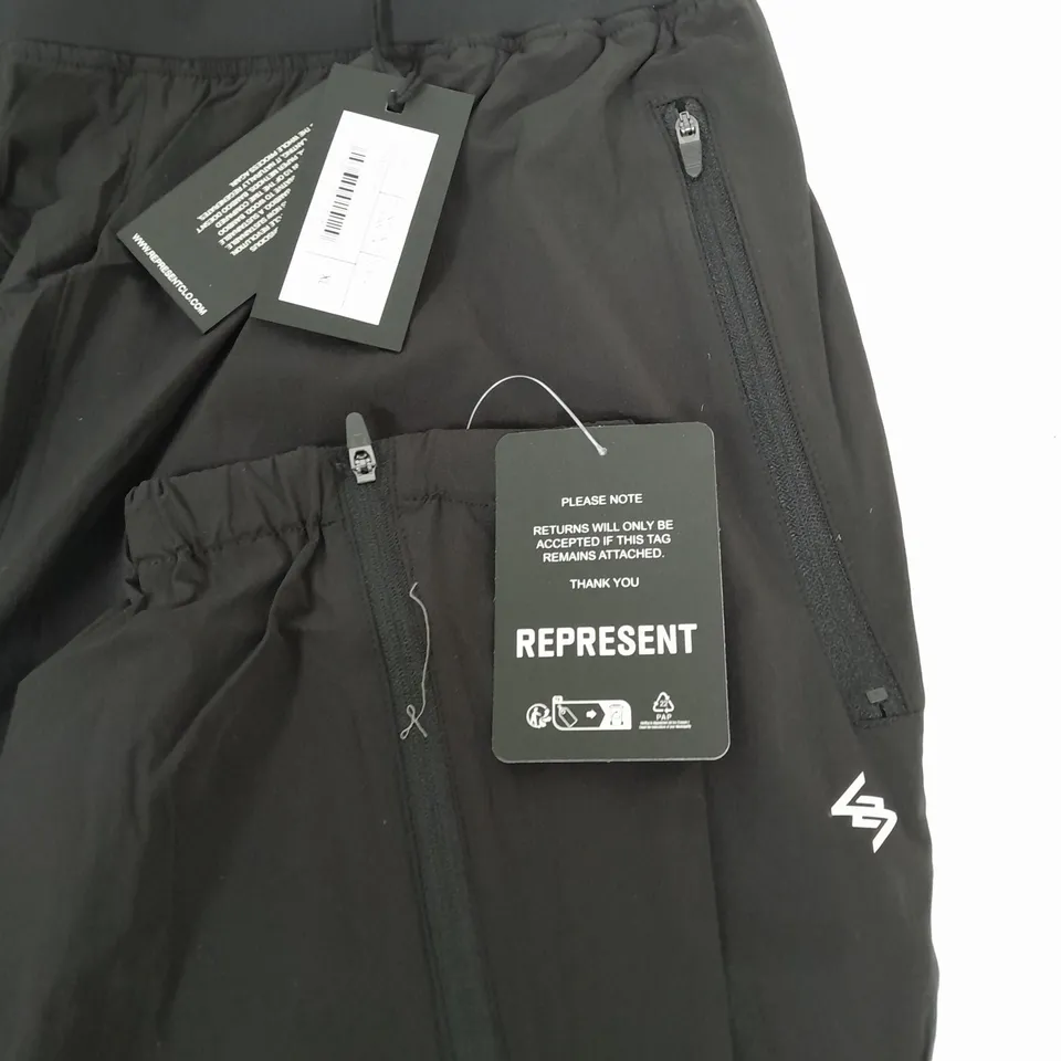 REPRESENT 247 TRAINING PANTS IN BLACK - XL
