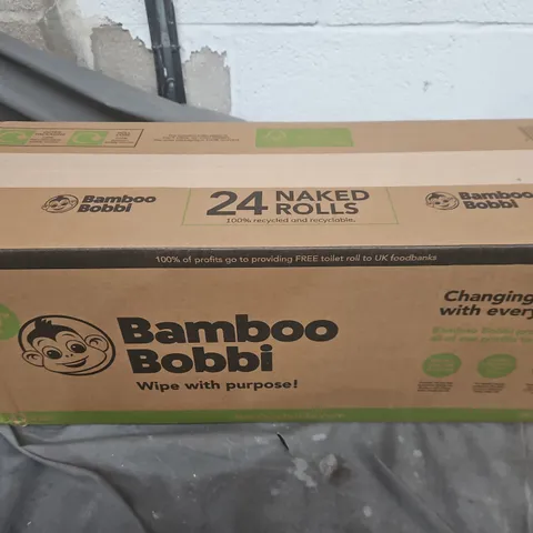 BAMBOO BOBBI 24 NAKED ROLLS TOILET PAPER