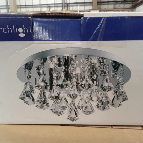 BOXED HANNA 4 LIGHT, DIAMOND CRYSTALS AND CHROME