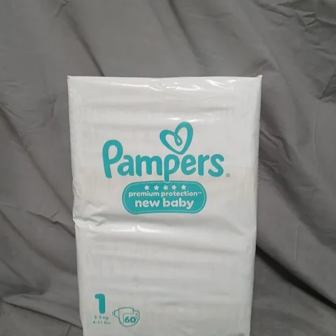 PAMPERS NEW BABY PREMIUM PROTECTION DIAPERS – SIZE 1 - X60